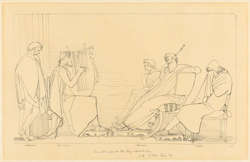 The Song of Demodocus by John Flaxman, drawing, 1775-1826
