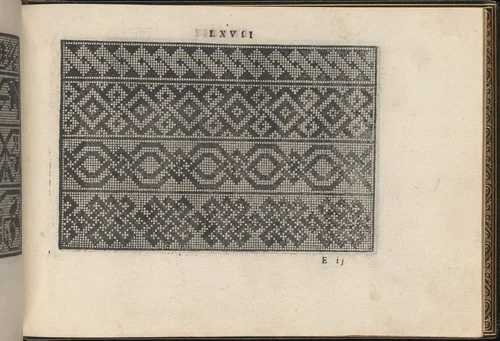 La Vera Perfettione del Disegno di varie sorti di recami, page 34 (recto) by Giovanni Ostaus, book, 1567