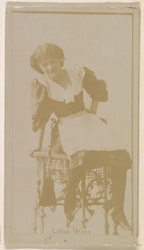 Lilian Wren, from the Actresses series (N245) issued by Kinney Brothers to promote Sweet Caporal Cigarettes by Kinney Brothers Tobacco Company, photograph, 1890