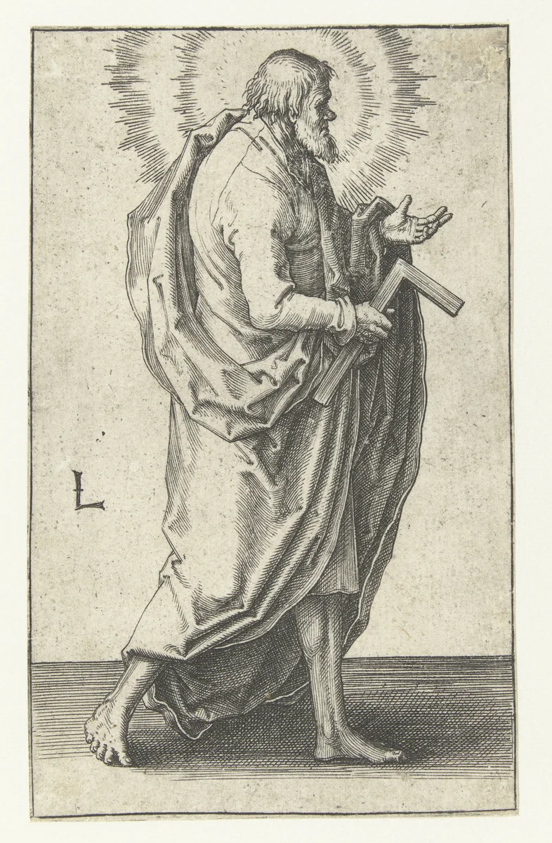 De apostel Judas Thaddeüs by Unknown, print, 1508-1512