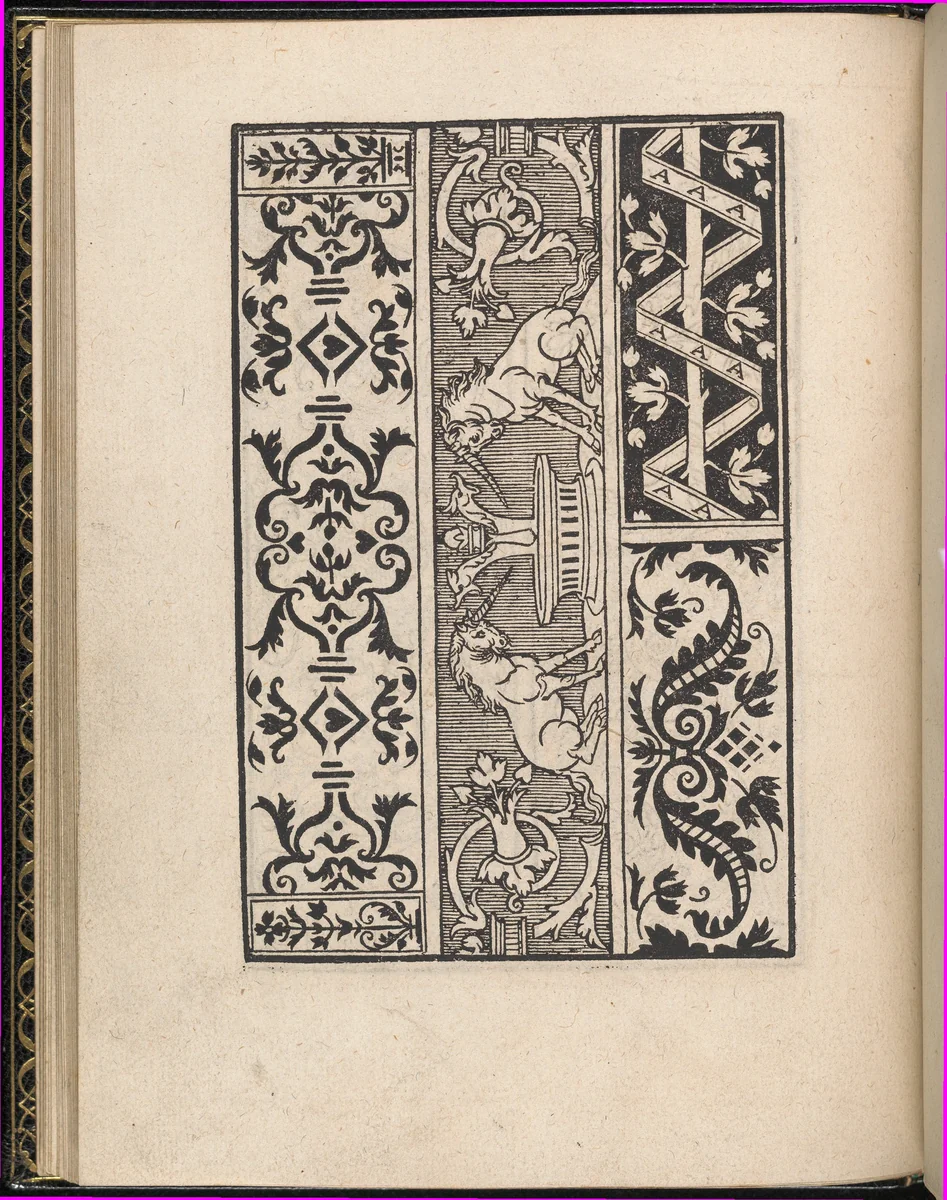 Page from Ein new kunstlich Modelbuch...(Page 18v) by Peter Quentel, book, 1544