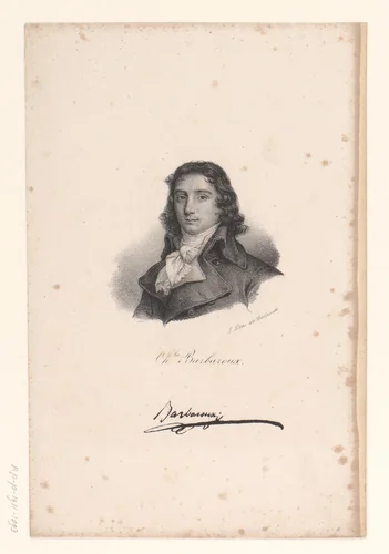 Portret van Charles Barbaroux by anonymous, print, 1818-1842