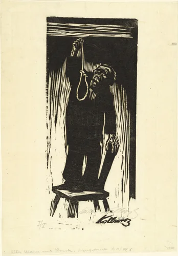 The Last Thing (Das Letzte) by Käthe Kollwitz, print, 1924