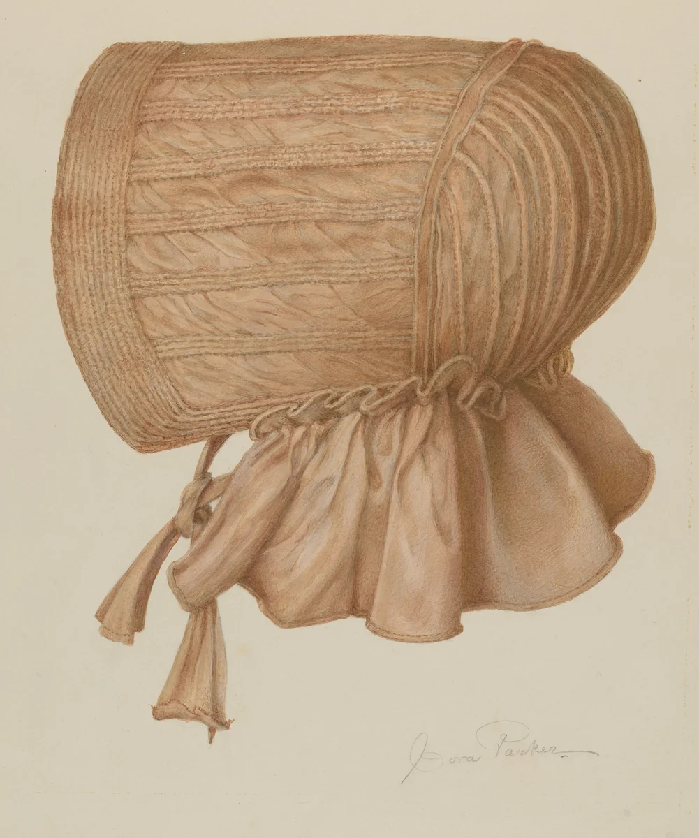 Sun Bonnet by Cora Parker, index of american design, 1939