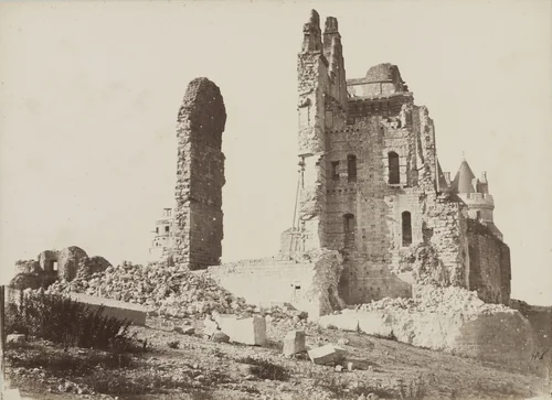 Château de Pierrefonds by E. Durand, photograph, 1860