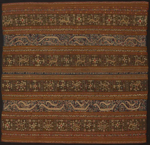 Ceremonial Skirt (tapis) by Abung people, textile, 1801-1825