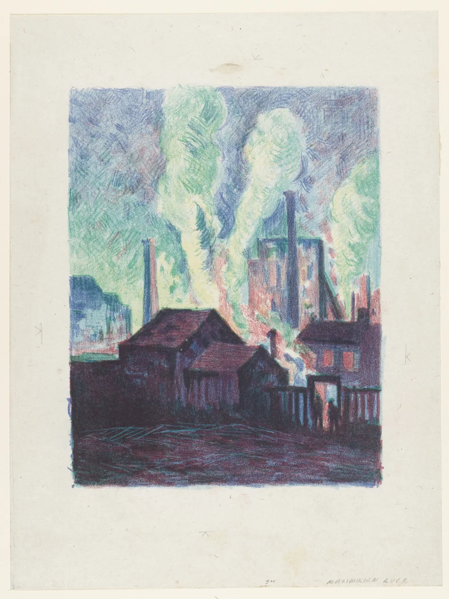 Factories (Usines) by Maximilien Luce, print, 1898