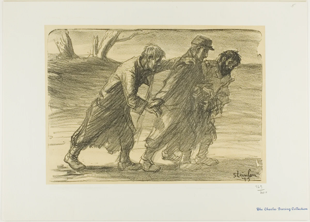 Three Comrades by Théophile Alexandre Steinlen, print, 1915