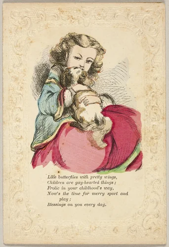 Like Butterflies with Pretty Wings (valentine) by Unknown Artist, other, 1860-1869