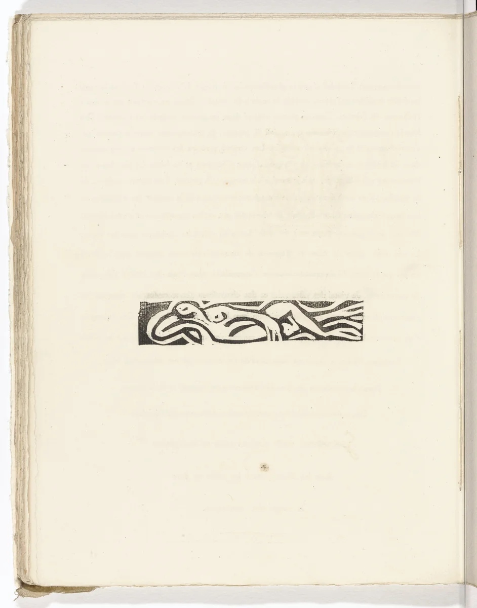 Vignette (folio 39 verso) from L'Enchanteur pourrissant by André Derain, illustrated book, 1909