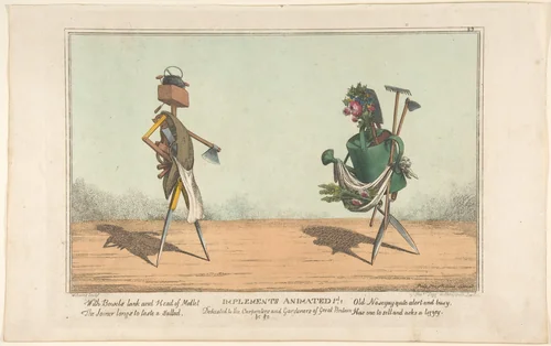 Implements Animated, Pl. 1, Dedicated to the Carpenters and Gardeners of Great Britain by Charles Williams, print, 1811