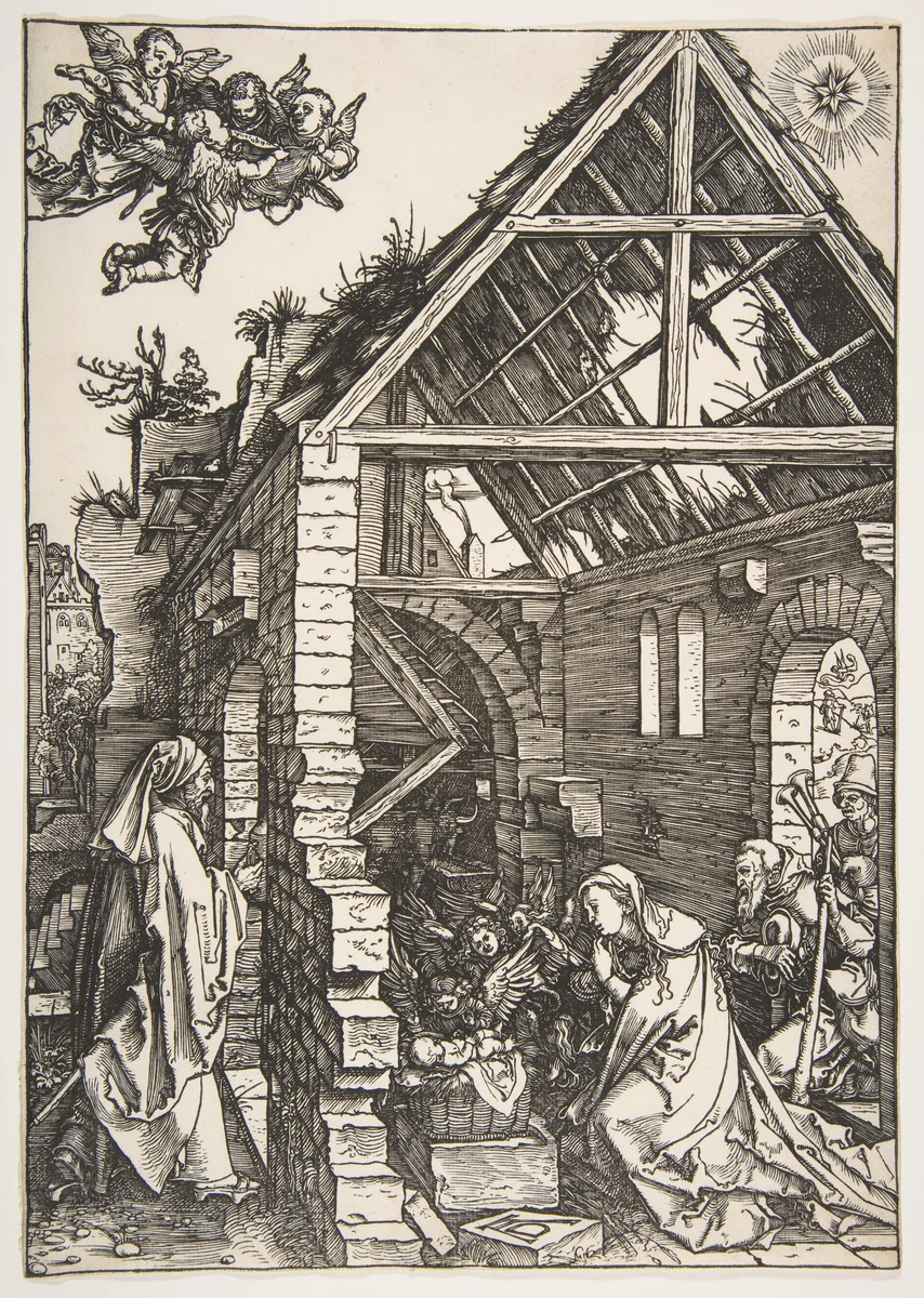 The Nativity, from "The Life of the Virgin" by Albrecht Dürer, print, 1502-1503