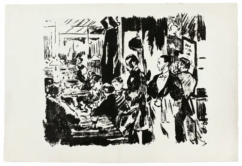 At the Café (unpublished plate) by Édouard Manet, print, 1874
