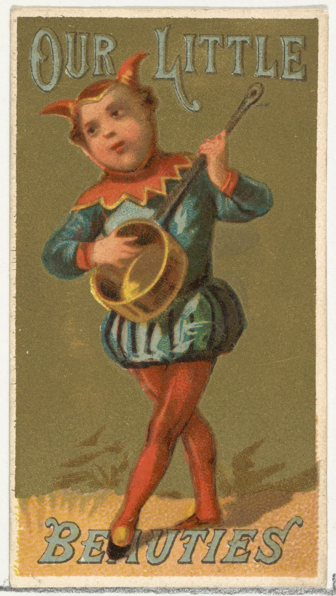 From the Girls and Children series (N58) promoting Our Little Beauties Cigarettes for Allen & Ginter brand tobacco products by Allen & Ginter, print, 1887