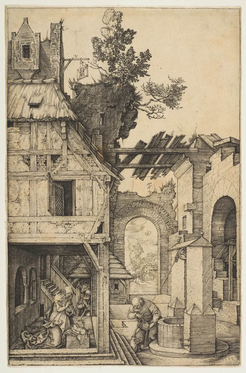 The Nativity by Albrecht Dürer, print, 1504