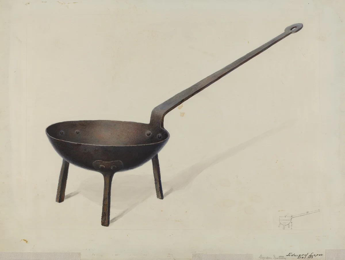 Sauce Pan by Edward L. Loper, index of american design, 1937