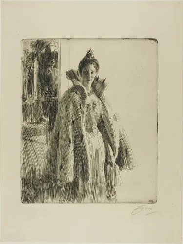 H. R. H. Princess Ingeborg of Sweden II by Anders Zorn, print, 1900