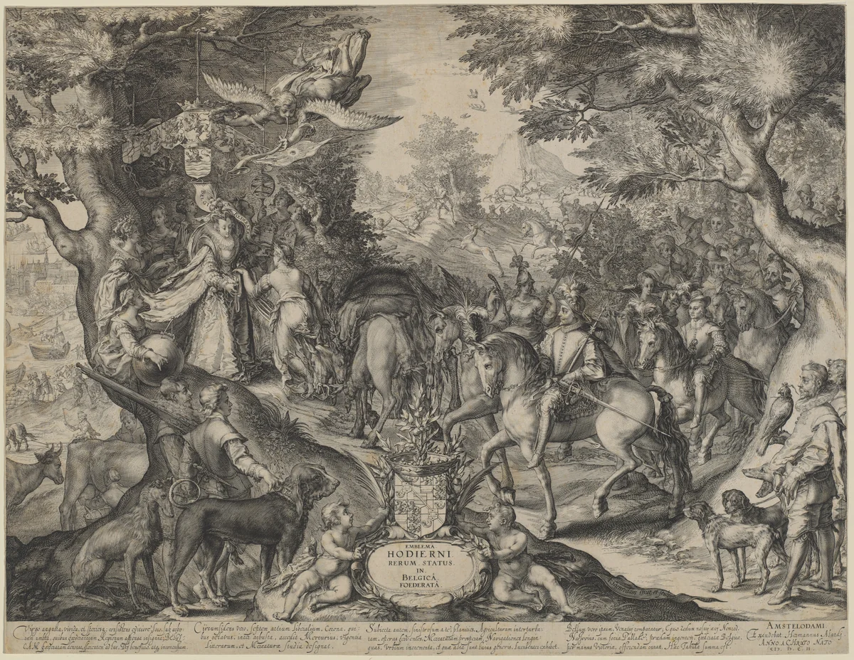Allegory of Flourishing State of the United Provinces by Jan Pietersz Saenredam
Hermann Allartz, print, 1602
