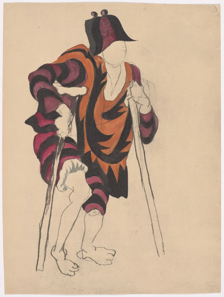 Costume design for the ballet Le Tricorne by Pablo Picasso, illustrated book, 1920