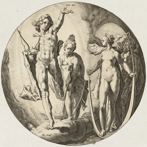 Dies IV (Fourth Day) by Jan Muller; Hendrick Goltzius, print, 1589