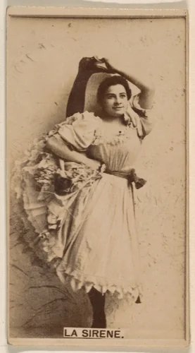 La Sirene, from the Actresses series (N245) issued by Kinney Brothers to promote Sweet Caporal Cigarettes by Kinney Brothers Tobacco Company, photograph, 1890