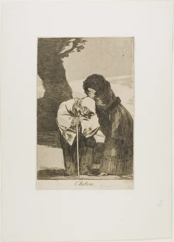 Hush, plate 28 from Los Caprichos by Francisco José de Goya, print, 1797-1799
