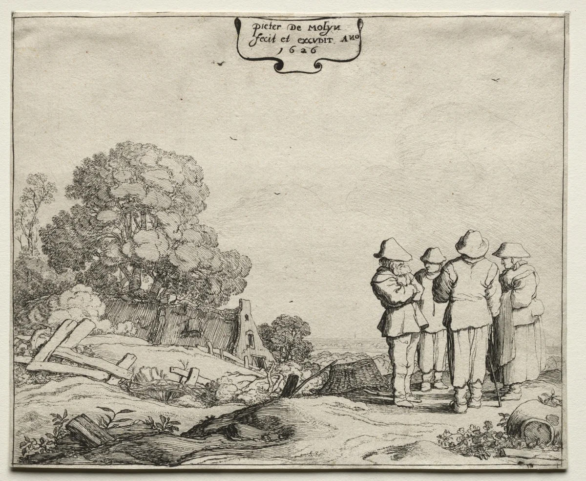 Landscapes by Pieter Molyn, print, 1626