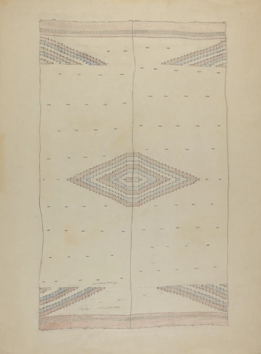 Textile by American 20th Century, index of american design, 1935-1942