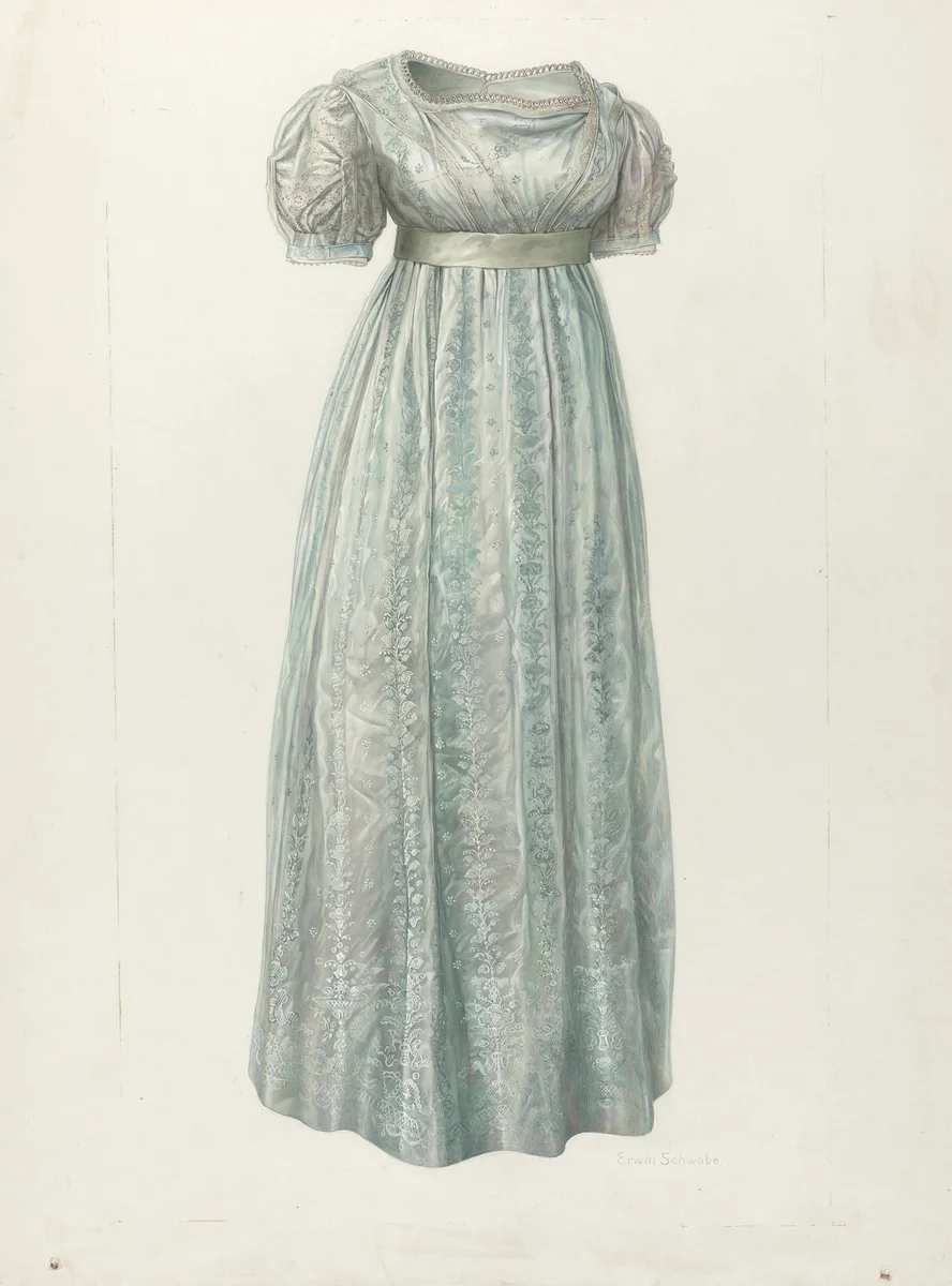 Dress by Erwin Schwabe, index of american design, 1935-1942