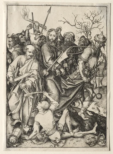 The Passion: Christ Taken Captive by Martin Schongauer, print, 1475-1485