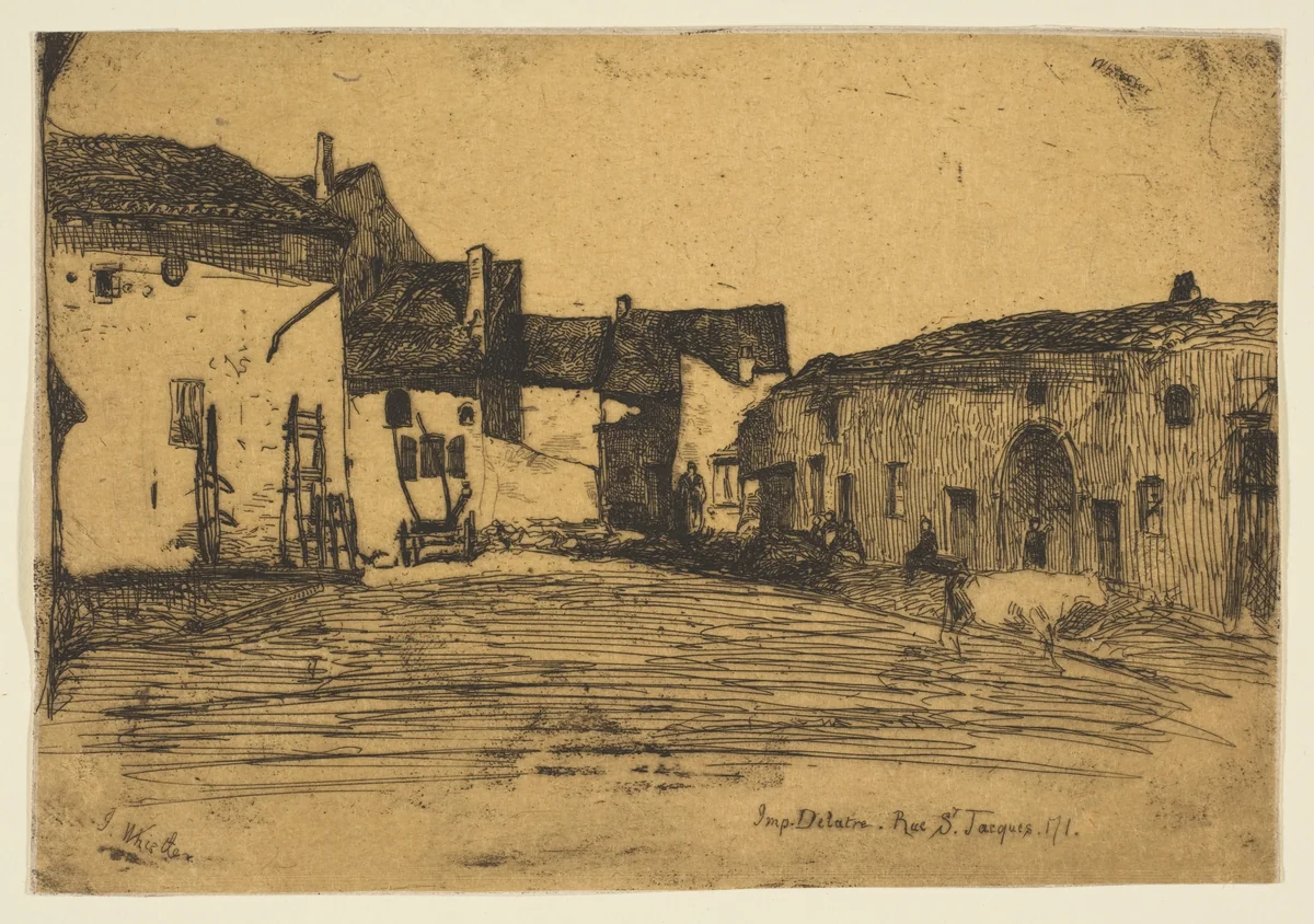 Liverdun by James McNeill Whistler, print, 1858