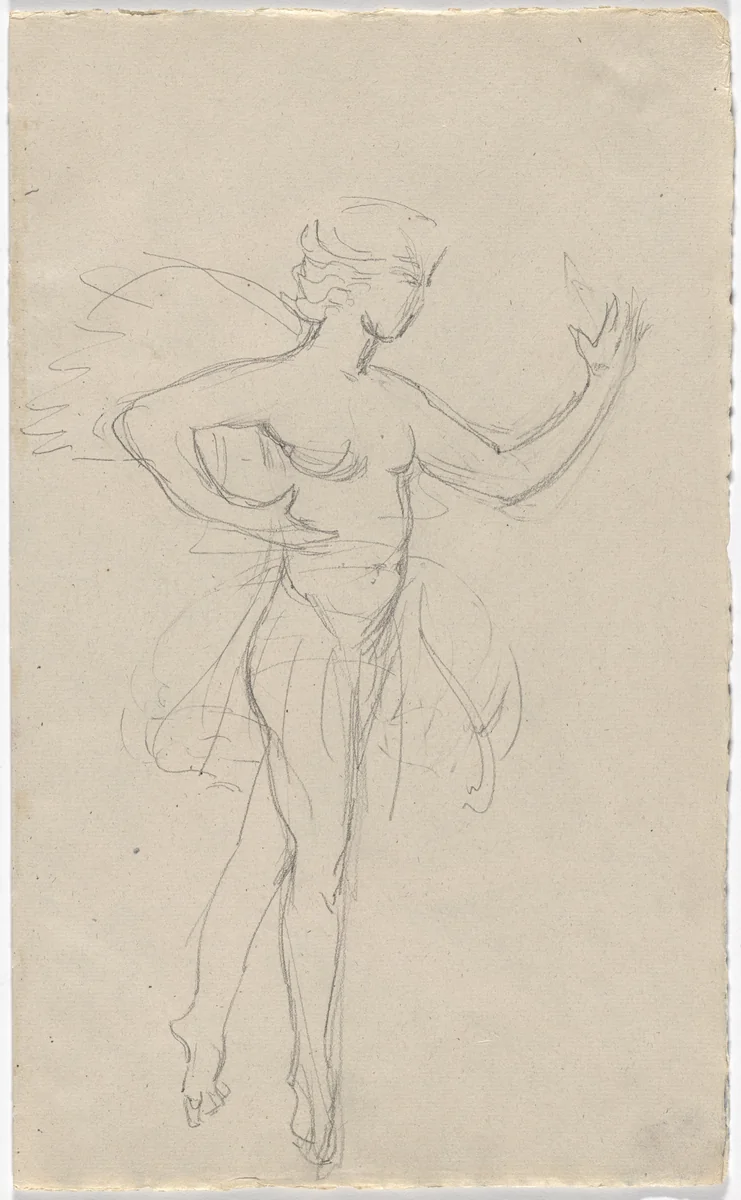 Costume design for artist's ballet Orphée of the Quat-z-arts by Florine Stettheimer, drawing, 1912