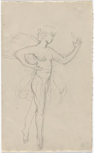 Costume design for artist's ballet Orphée of the Quat-z-arts by Florine Stettheimer, drawing, 1912