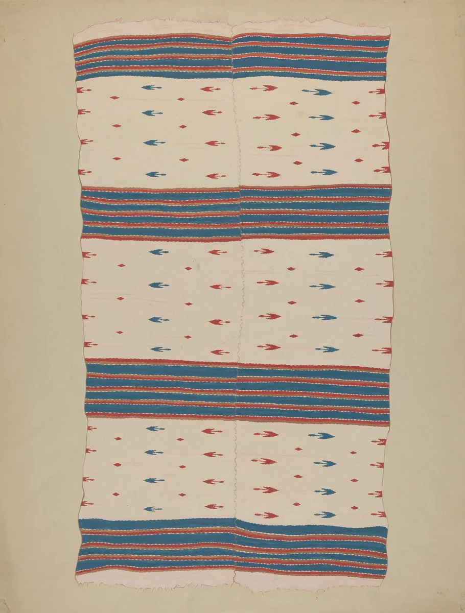 Textile by American 20th Century, index of american design, 1935-1942