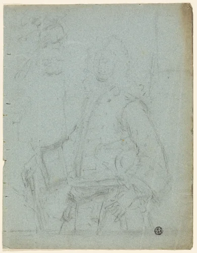 Portrait of a Man by William Hoare, drawing, 1666-1792
