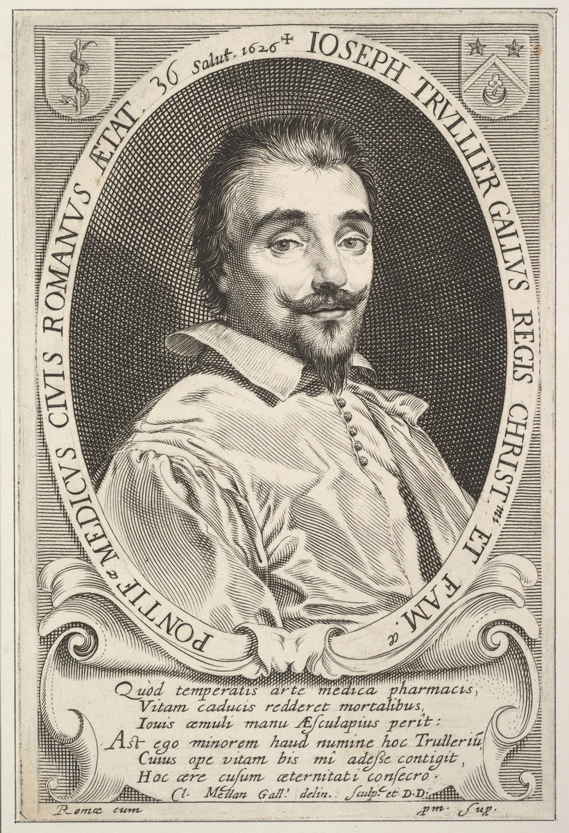 Joseph Trullier by Claude Mellan, print, 1626