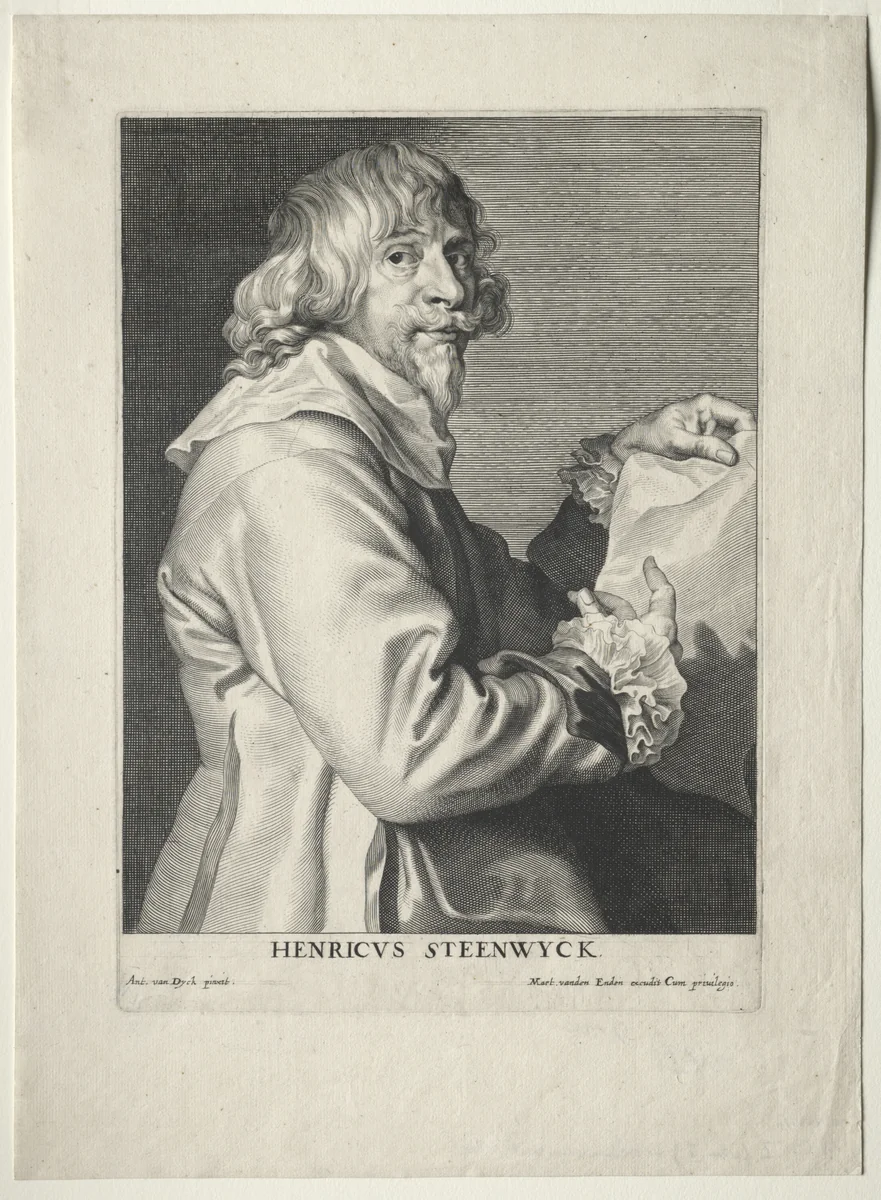 Portrait of Henri van Steenwyck by Paulus Pontius, print