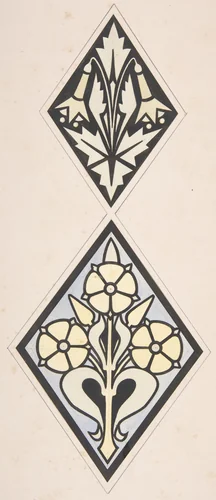 Design drawing by Christopher Dresser, drawing, 1878-1888
