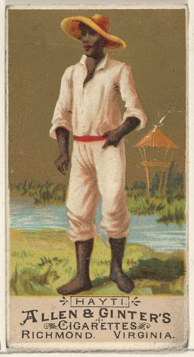 Haiti, from the Natives in Costume series (N16) for Allen & Ginter Cigarettes Brands by Allen & Ginter, print, 1886