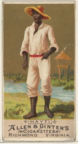 Haiti, from the Natives in Costume series (N16) for Allen & Ginter Cigarettes Brands by Allen & Ginter, print, 1886