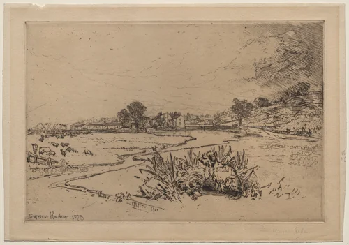 Sawley Abbey by Francis Seymour-Haden, print, 1873