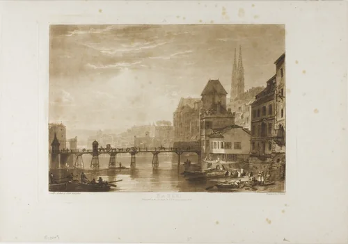 Basle, plate 5 from Liber Studiorum by Joseph Mallord William Turner, print, 1807