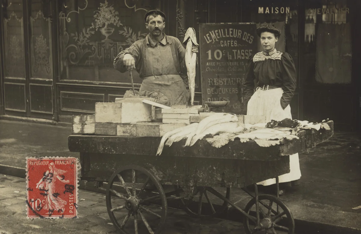 Maison Chevallier, Poissonniers, Société des produits "As de Trèfle," France by Unidentified Photographer, photograph, 1908
