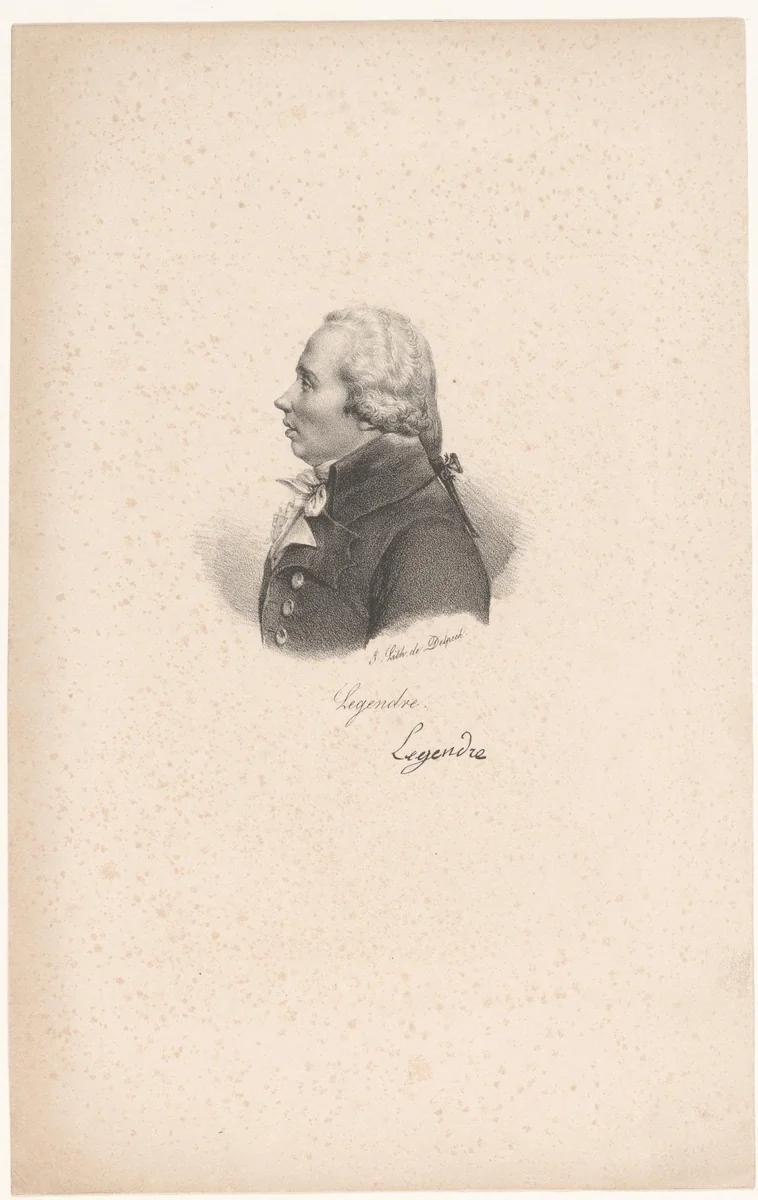 Portret van Louis Legendre by anonymous, print, 1818-1842