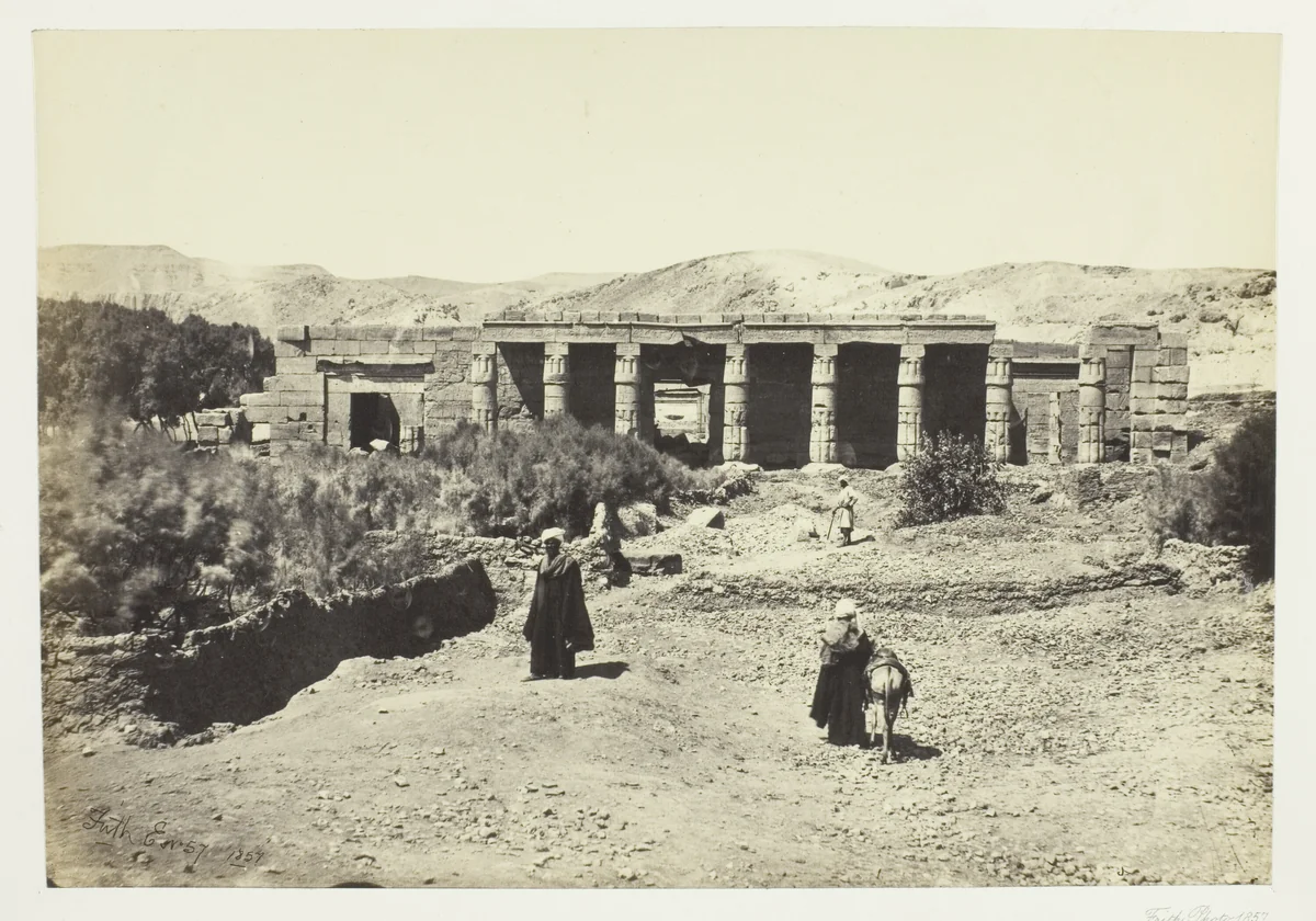 The Temple of Goorneh, Thebes by Francis Frith, photograph, 1857