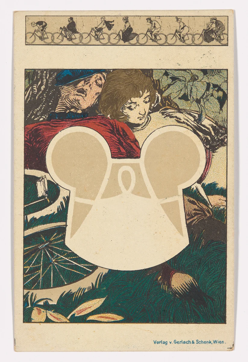 Postcard by Carl Otto Czeschka, design, 1898