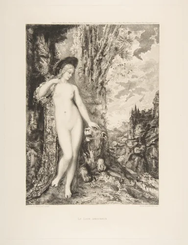 Le Lion amoureux by Félix Bracquemond, print, 1886