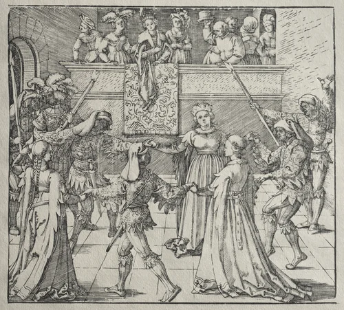 The Masquerade by Albrecht Dürer, print
