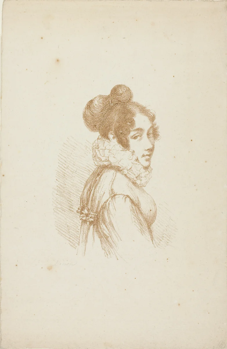 Portrait of a Young Lady by Dominique Vivant Denon, print, 1815-1825