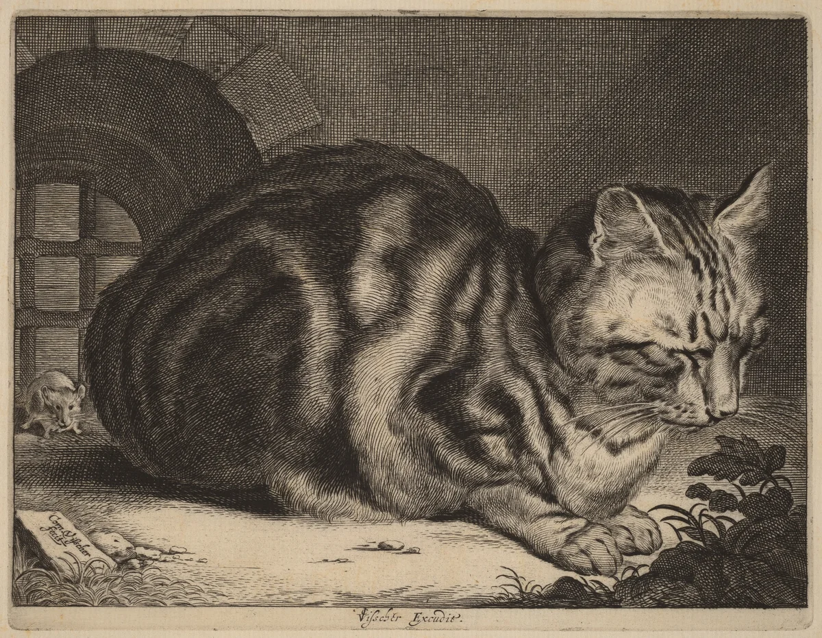 The Large Cat by Cornelis Visscher, print, 1657